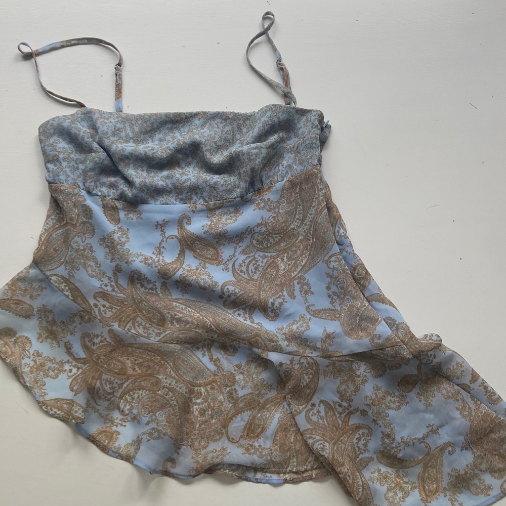 3 tops lot XS-S semi sheer netting type chiffon